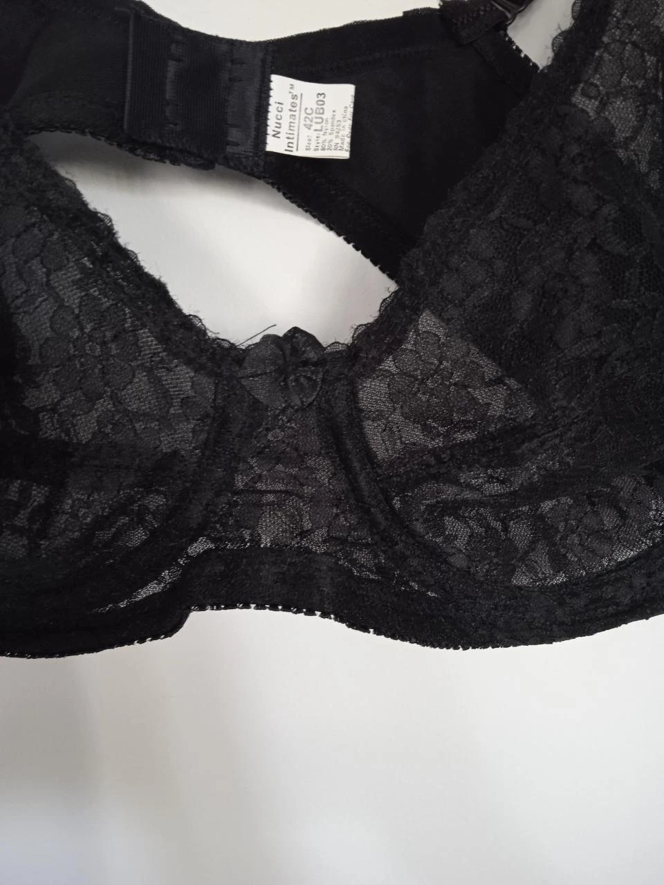 Soutien gorge noir en dentelle, neuf jamais porté, 90C – photo 3